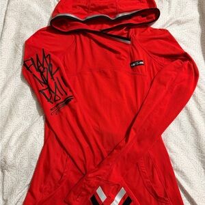 Flag Nor Fail Red and Black Graphic Top